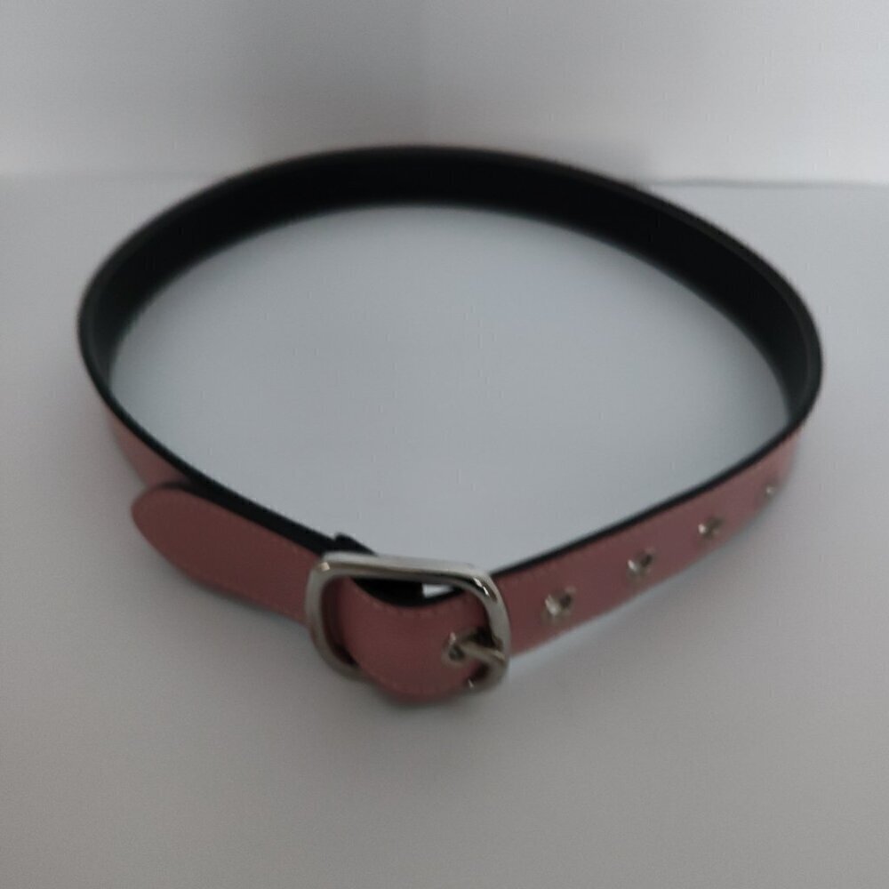 Ladies SZ S Reversible Pink/Black Belt